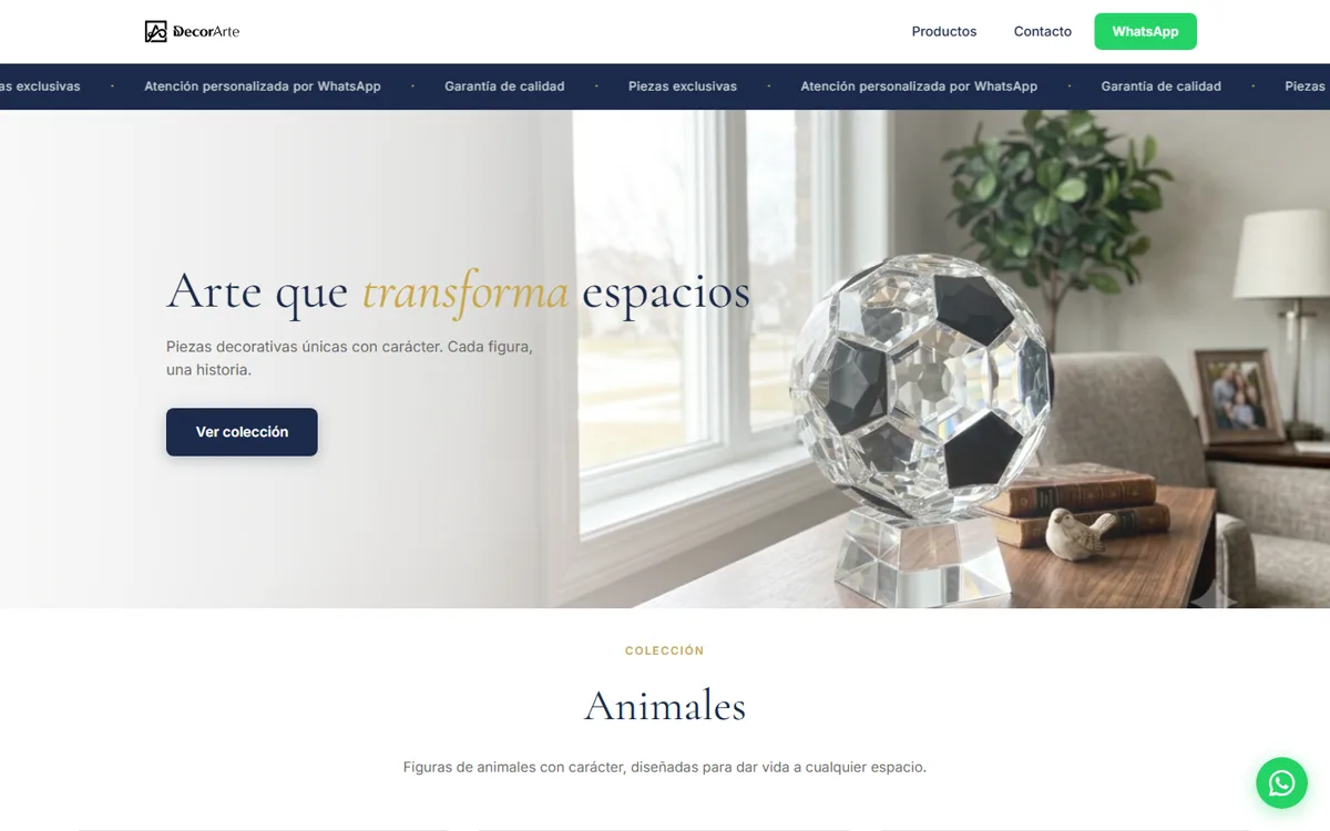 Catálogo web de DecorArte
