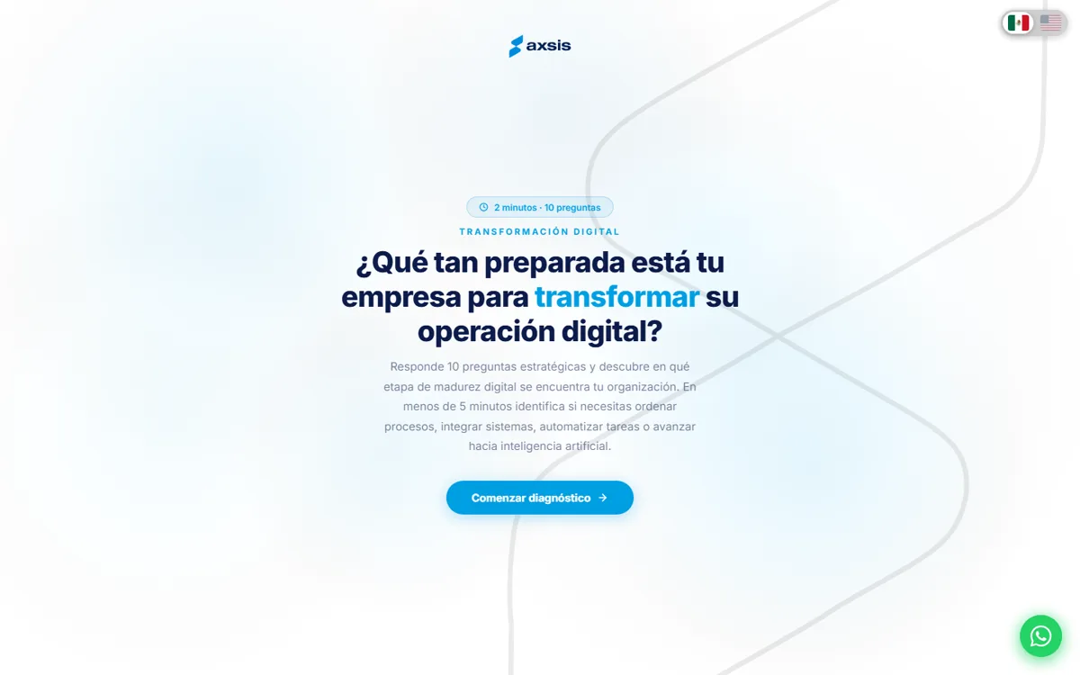 Herramienta de diagnóstico digital de Axsis